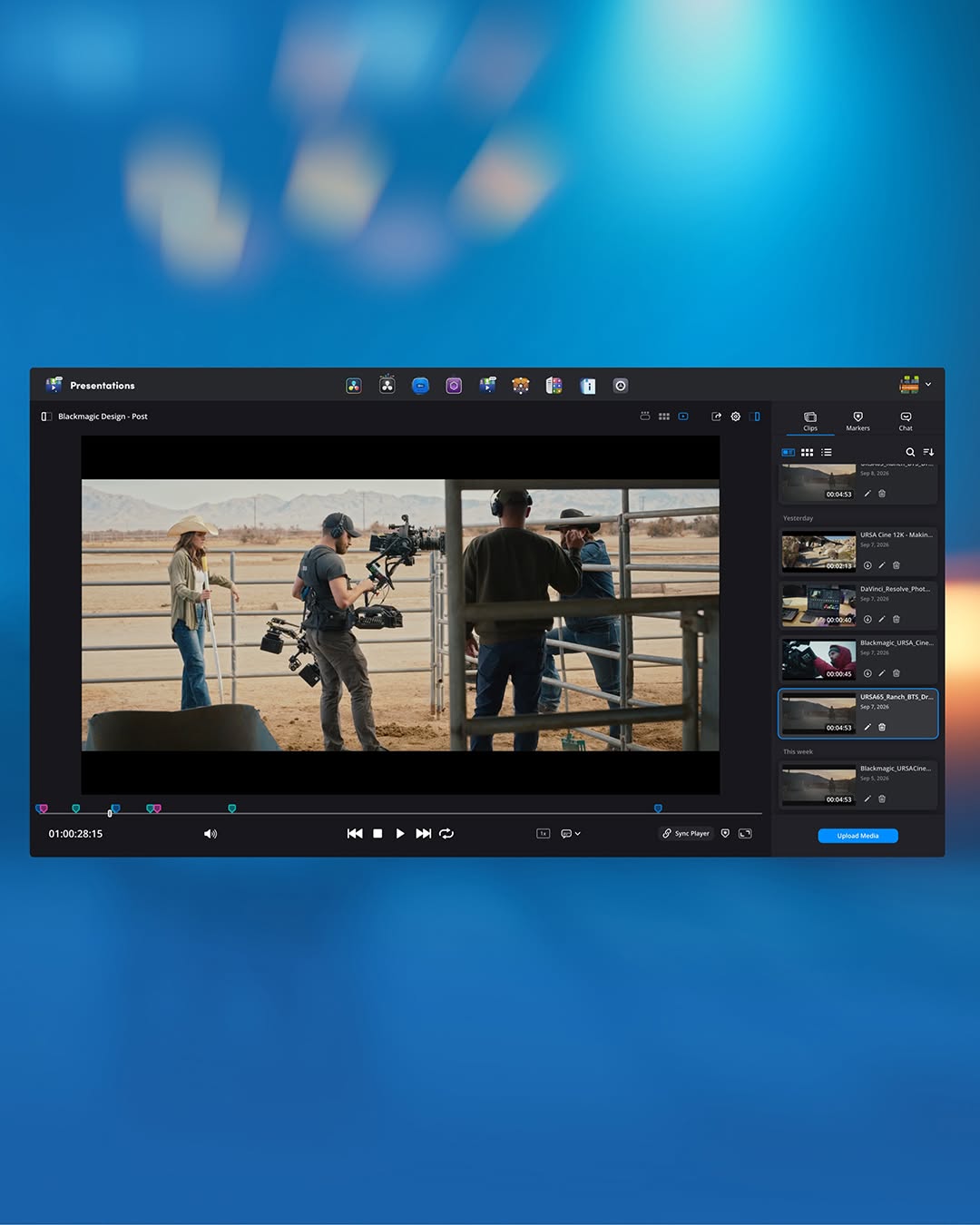 Today we announced a major update to Blackmagic Cloud which adds new features to Presentations, including marker...